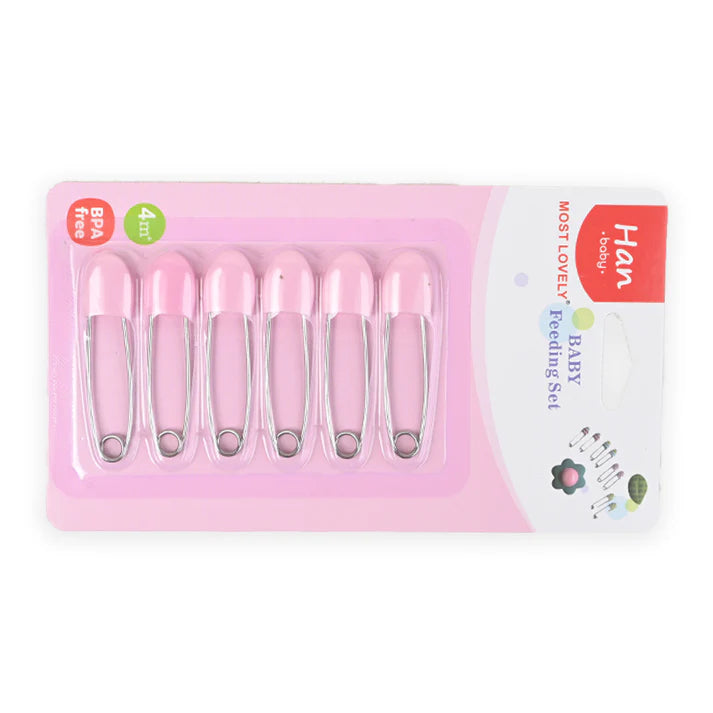 6 Piece Ovalshape Safety Pin Set