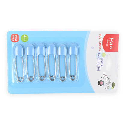 6 Piece Ovalshape Safety Pin Set