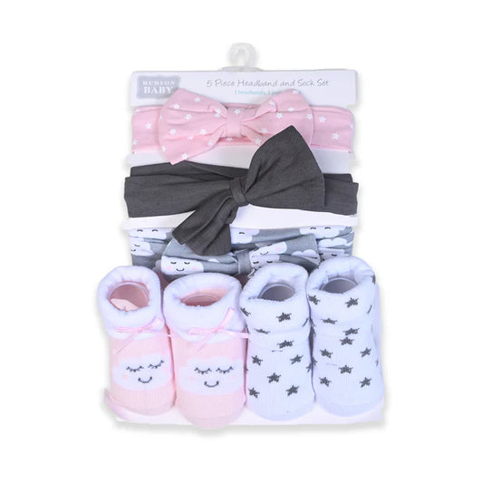 Happy Cloud Band Set With Booties