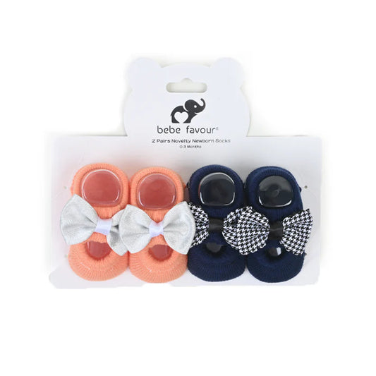 Blue Orange Bebe Socks Pack Of 2